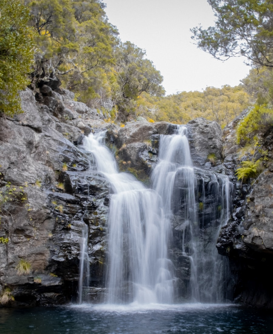 Natural waterfall in Madeira